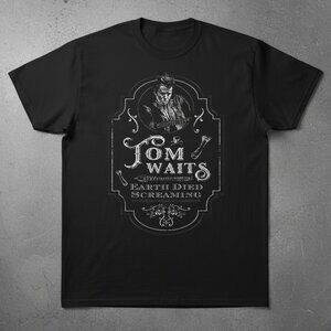 Tom Waits “Earth Died Screaming” Graphic T-Shirt | Vintage Blues Rock Music Tee